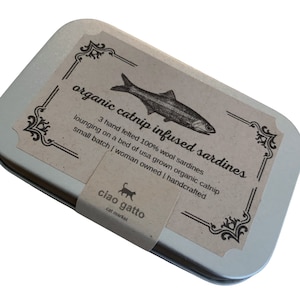 Juguete Para Gato En Forma De Sardina - Relleno De Hierba Gatera | Estimulante, Divertido | Para Reducir Estrés Y Aburrimiento