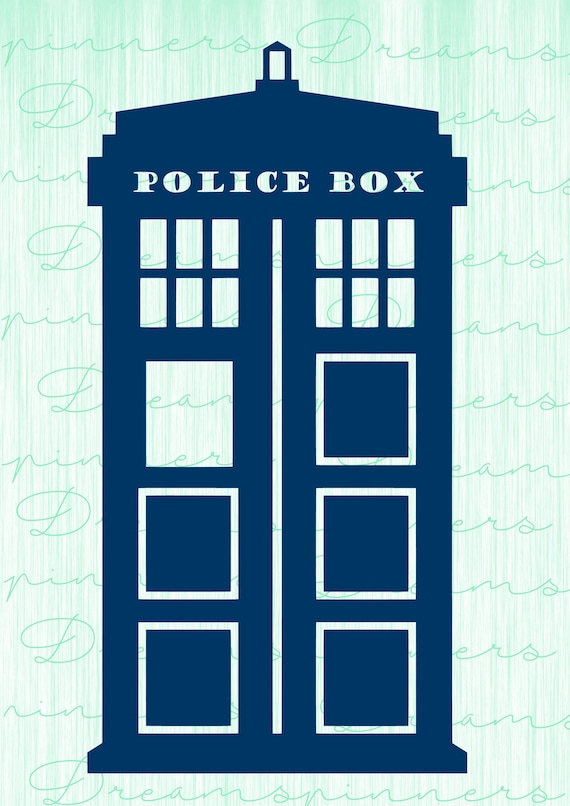 Police Box PNG & SVG Cricut/Die cut File | Etsy