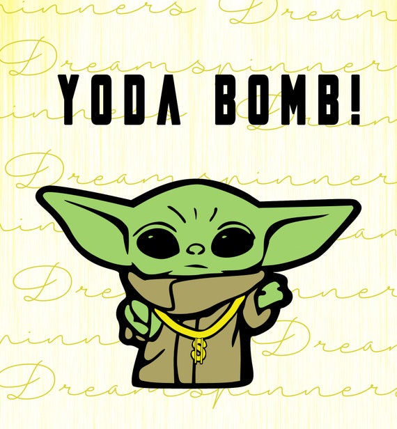 Download Cute Baby Character 90 S Yoda Bomb Png Svg Etsy