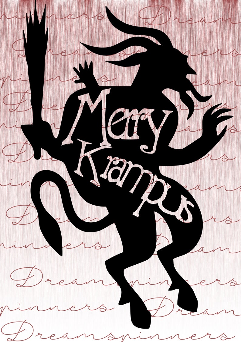 Download Merry Krampus DIGITAL svg and png files | Etsy