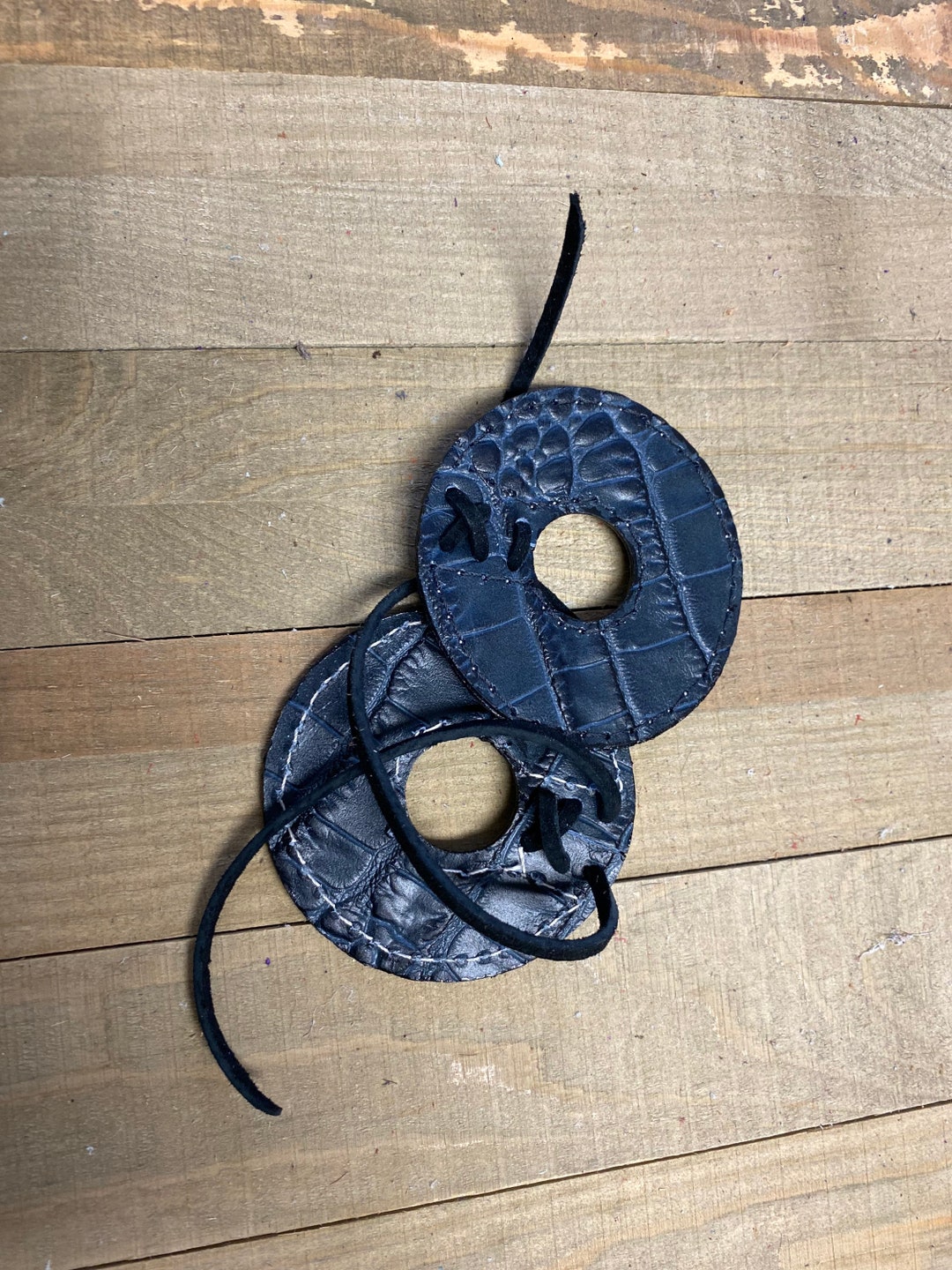 Blue Croc Horse Bit Guards Etsy