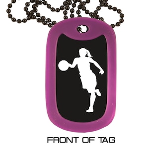 Personalized Engraved Custom Colored Anodized Aluminum Necklace Insert Your Own Logo Dog Tag Necklace