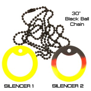Dog Tag Tune-up Repair Kit Includes Silencers & 30 inch Black Ball Chain Necklace
