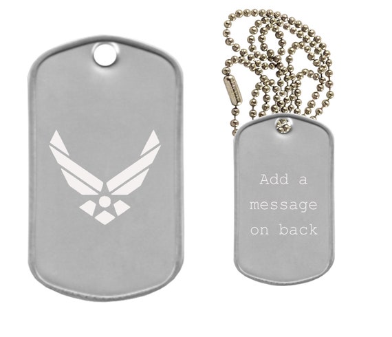 Real Debossed Military Dog Tags Dogtags Custom Personalized Made in USA for  You - Etsy