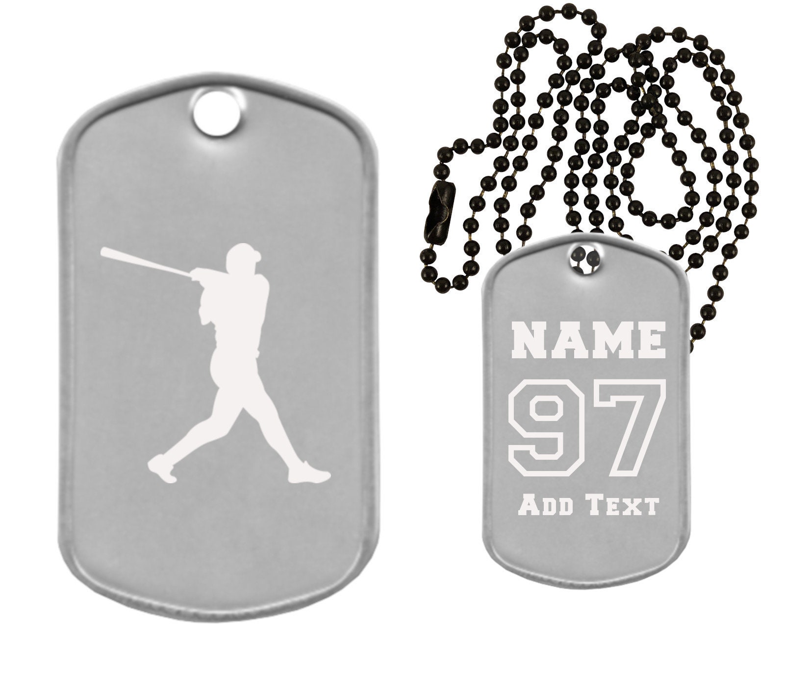 baseball dog tag necklace baseball dog tag necklace
