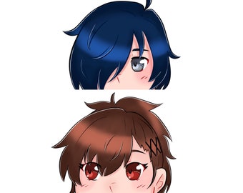 P3 Protagonists Peeker Stickers