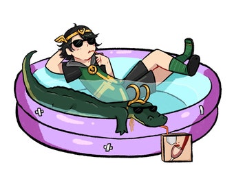 Pool Party Sticker