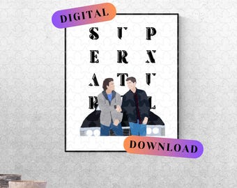 Supernatural TV-Show Kunst ~ DIGITAL DOWNLOAD