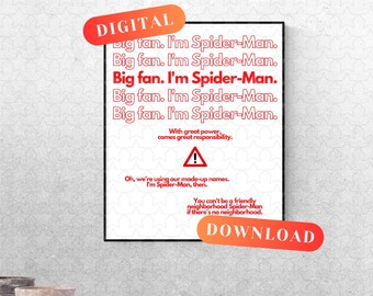 Peter Parker Ikonen Kunst ~ DIGITAL DOWNLOAD