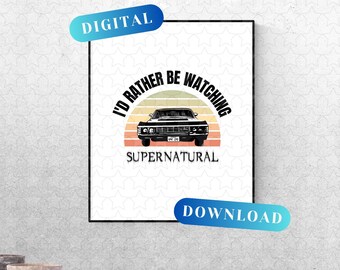 Lieber Supernatural TV-Show Lustige Kunst für Fans ~ DIGITAL DOWNLOAD