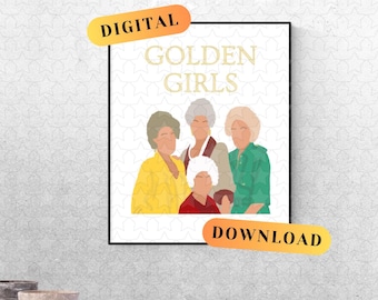 The Golden Girls TV-Show Art ~ DIGITAL DOWNLOAD
