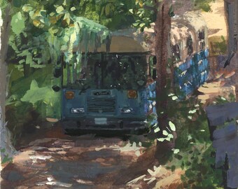 Original: Bus Tiny Home in the Woods