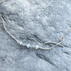 Jesus Fish Necklace | Ichthys Necklace | Ichthys Symbol | Christian Gift | Fish Necklace | Baptism Gift | Christian Jewellery