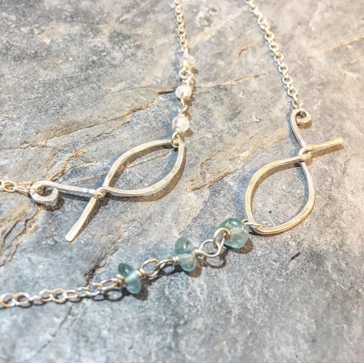 Jesus Fish Necklace Ichthys Necklace Ichthys Symbol Etsy