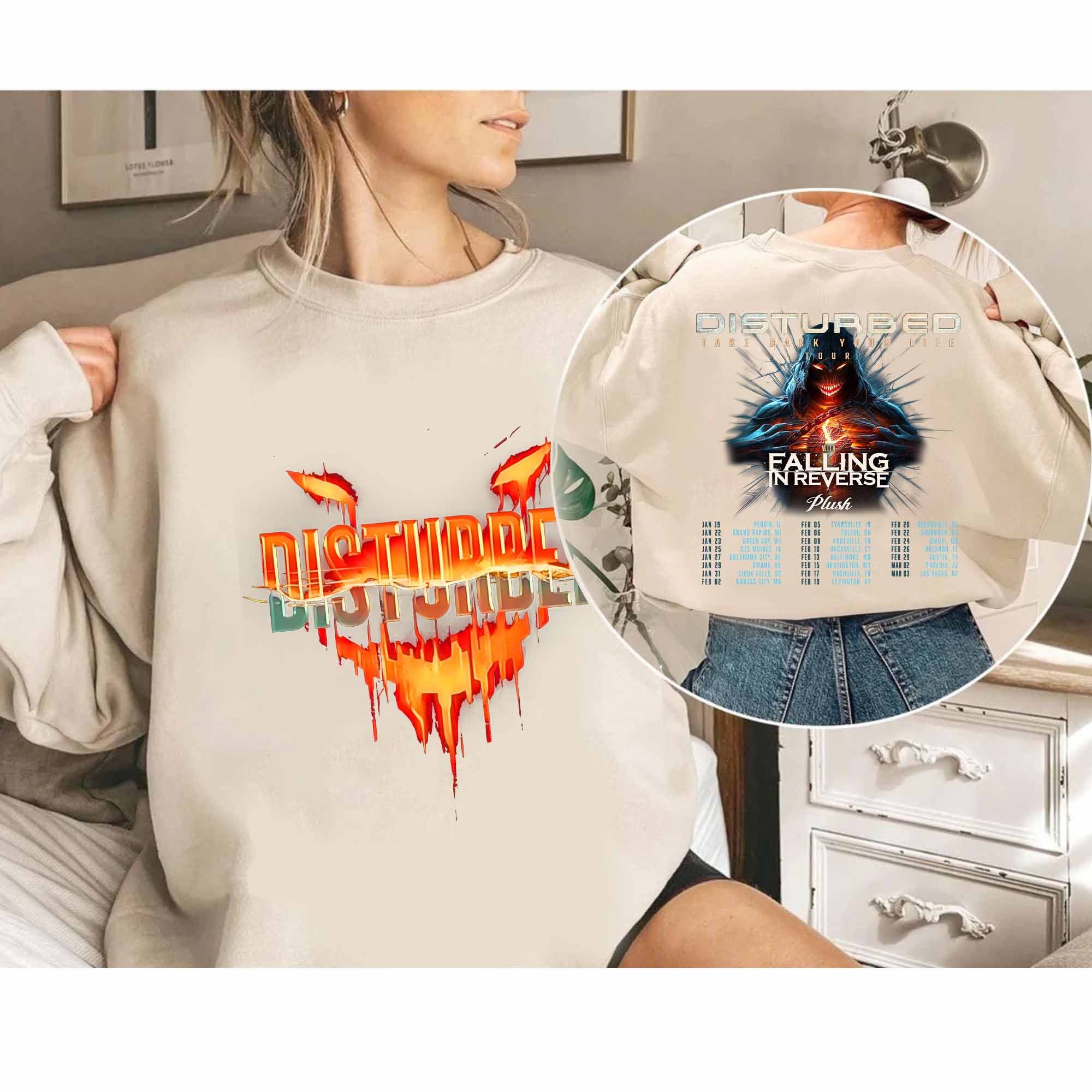 Disturbed 2024 Tour Shirt, Disturbed Band Fan Shirt, Disturbed 2024