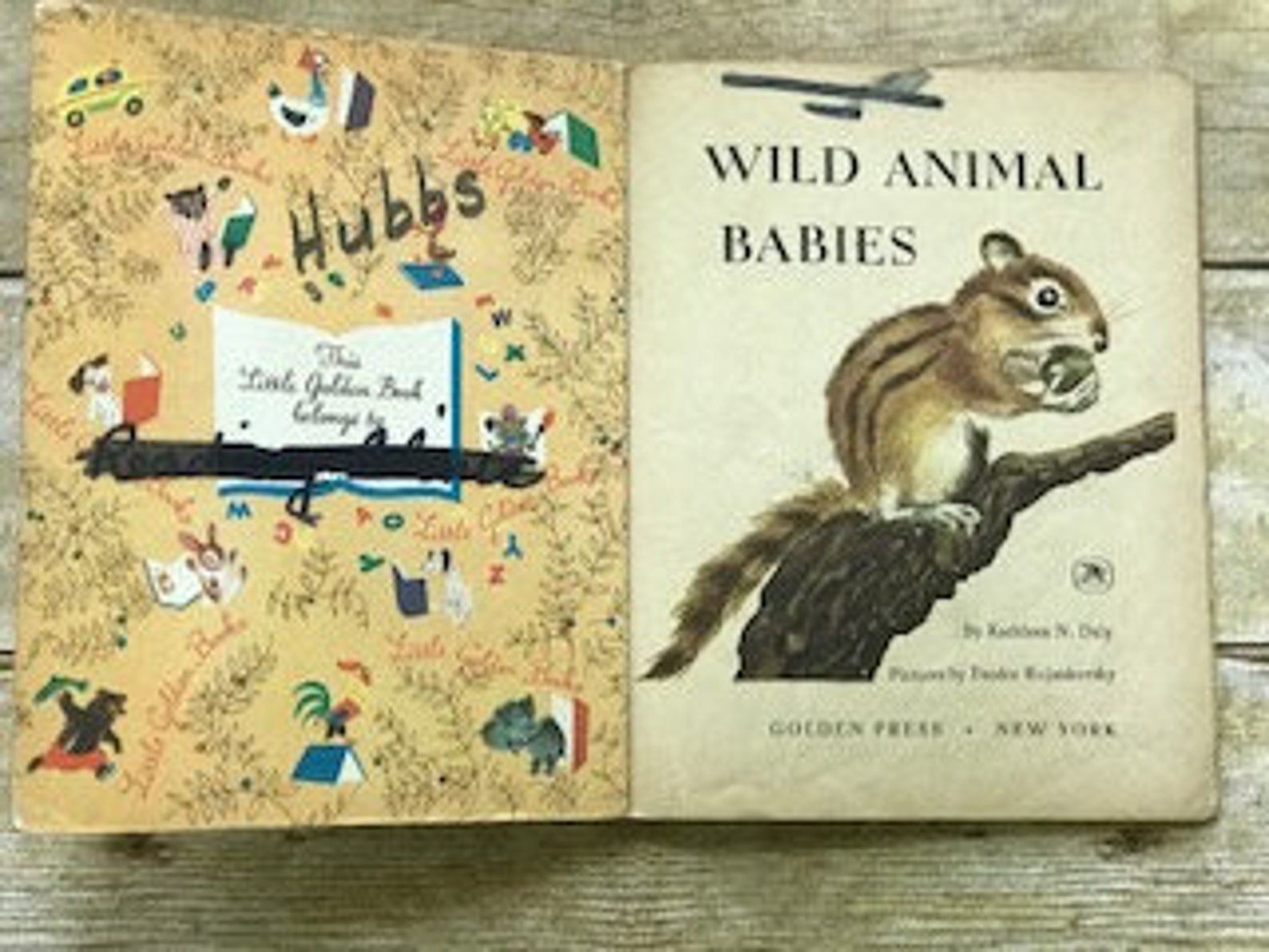 Little Golden Book Wild Animal Babies | Etsy