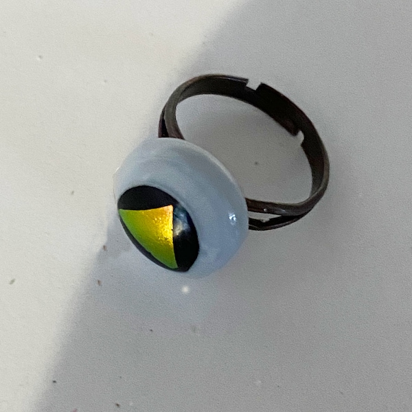 Black rainbow glass AA radjustable ring, sober birthday. gift, one day at a time, rings for women