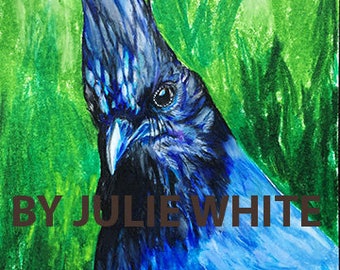 Steller’s Jay, 5"x7" Backyard Bird Print