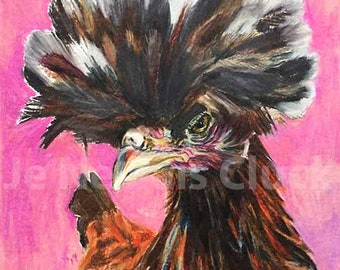 Disco Mo, the Polish Hen 5”x7” Print