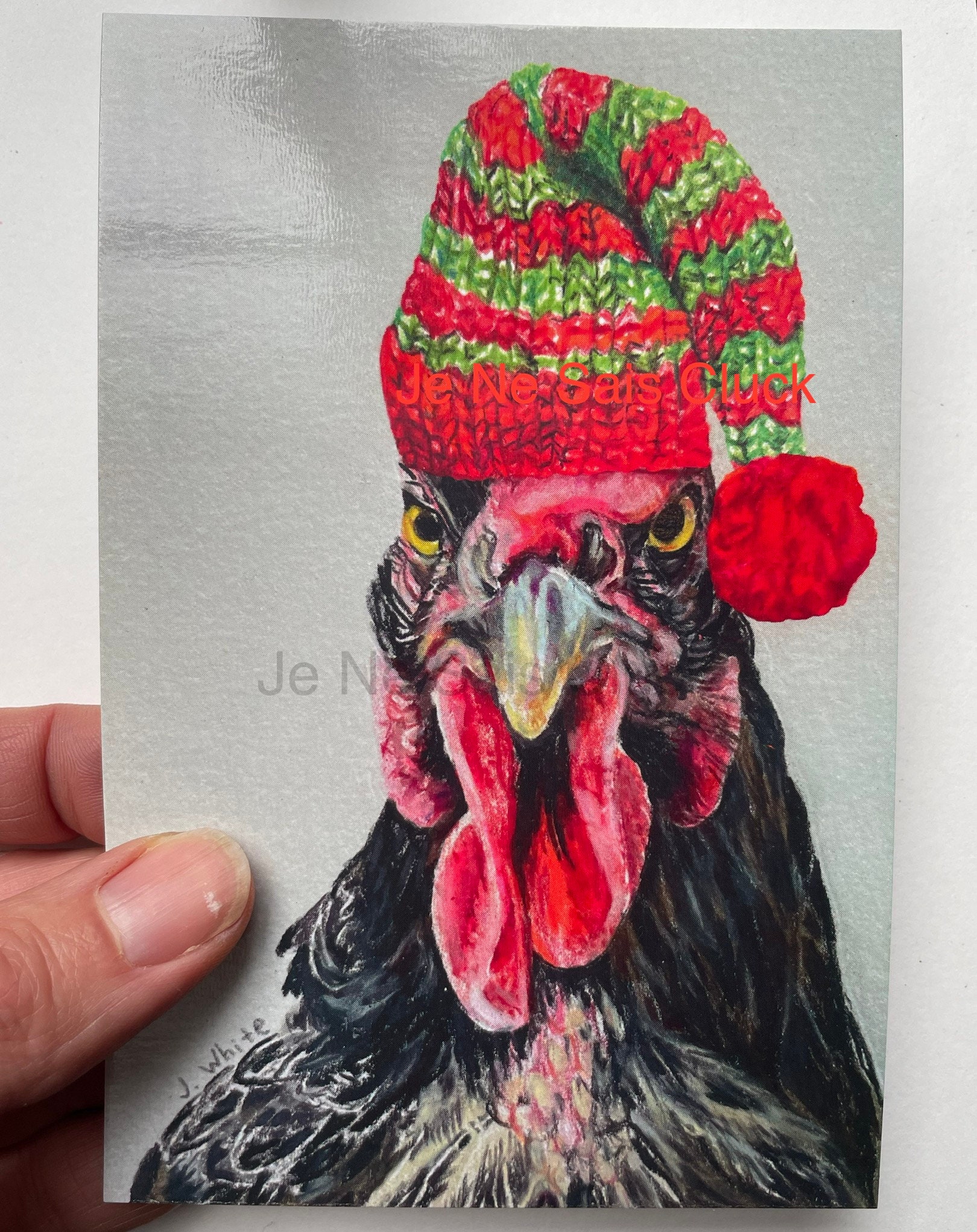 6 Holiday Postcards2022 3 Chickens 3 Wild Birds Etsy