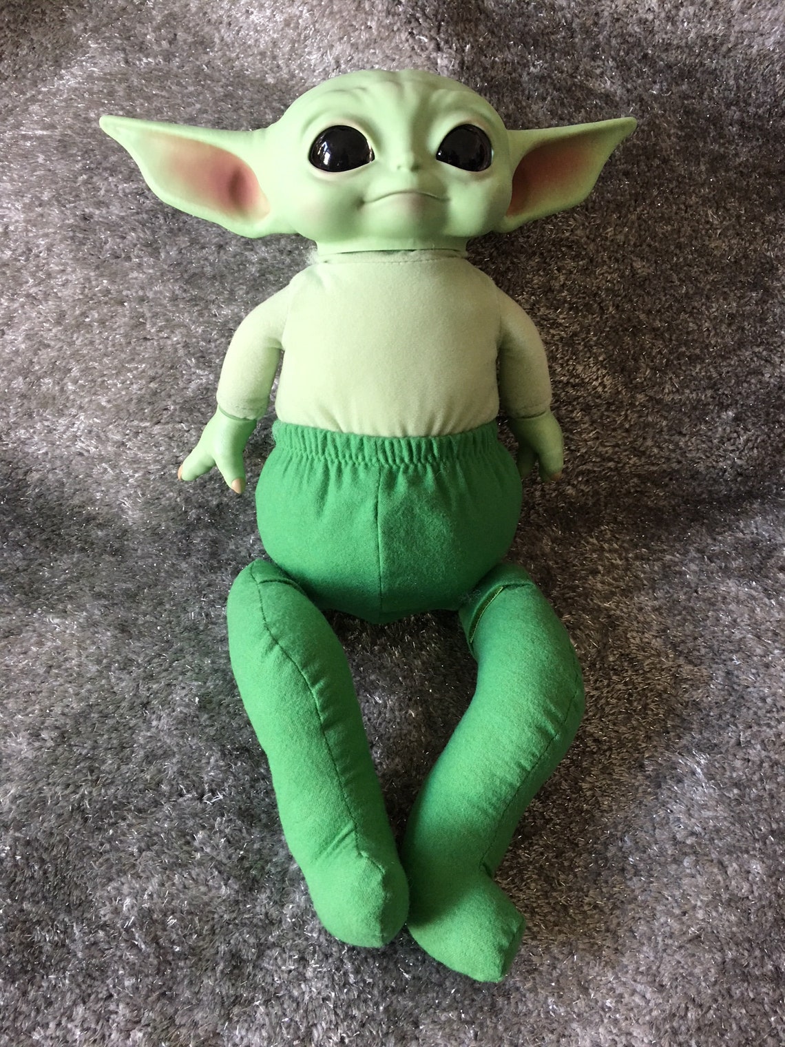 Yoda Baby Posable Jointed DARK GREEN Add On LEGs ONLY Cuddle Etsy