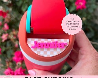 OWALA topper, 16/24/32/40oz, Name Plate, Personalized Tumbler Topper, cup accessories  fast Shipping, Water Bottle Tags, Kids Lid Decor