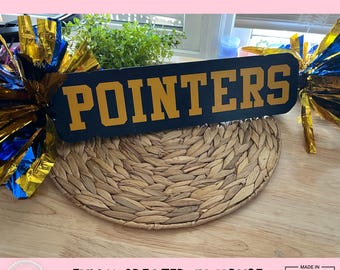 Personalized Name Cheer Stick / Custom Team Spirit Stick / Game Day Sign Pom Pom / Sports Mom Accessory Must Have