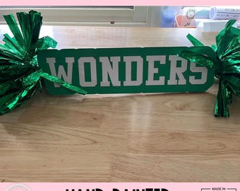 Personalized Name Cheer Stick / Custom Team Spirit Stick / Game Day Sign Pom Pom / Sports Mom Accessory Must Have