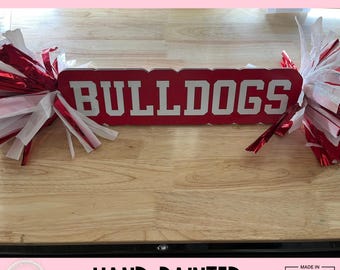Personalized Name Cheer Stick / Custom Team Spirit Stick / Game Day Sign Pom Pom / Sports Mom Accessory Must Have