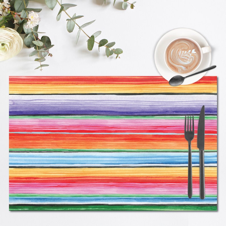 Mexican Fiesta Placemats, Cinco De Mayo Paper Placemats, Serape Fiesta