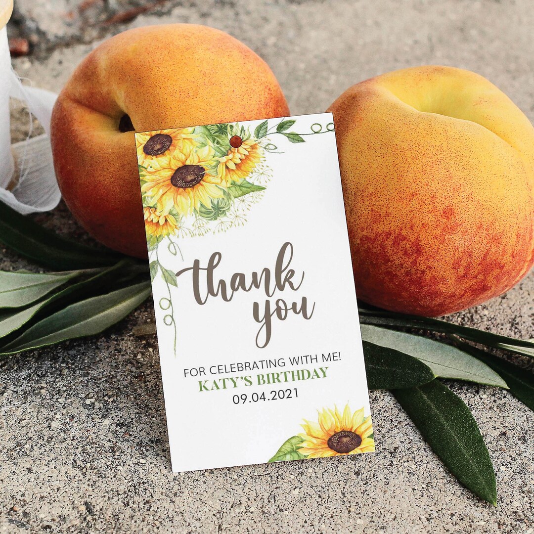 Sunflower Gift Tags Sunflower Tags Rustic Gift Tags Floral Etsy