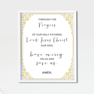 Orthodox Prayer Art - Through the Prayers of our Holy Fathers