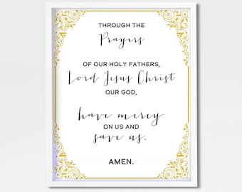 Orthodox Prayer Art - Through the Prayers of our Holy Fathers