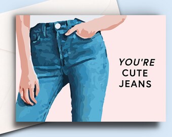 You Re Cute Jeans Kendall Jenner Kris Jenner Kylie Etsy