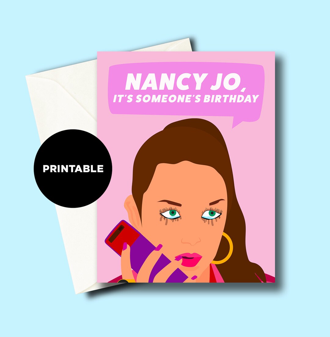 PRINTABLE Alexis Neiers Card / Birthday Card / Greeting Card / Nancy Jo