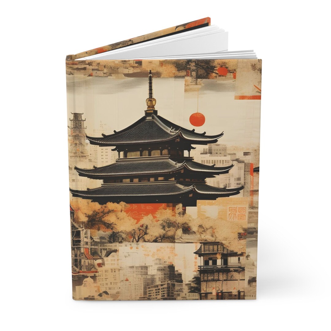 Tokyo Journal, Vintage Collage Journal, Hard Cover Journal, Japan