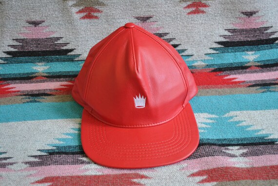 fresh red baseball cap