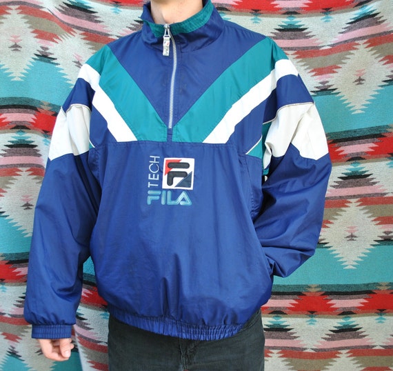 vintage fila windbreaker jacket