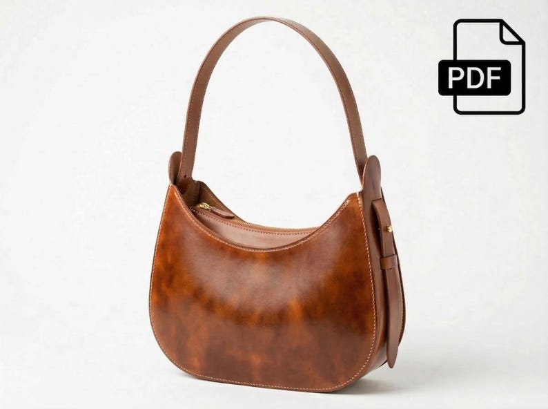 Hobo Bag PDF Pattern Leathercraft Template - Etsy