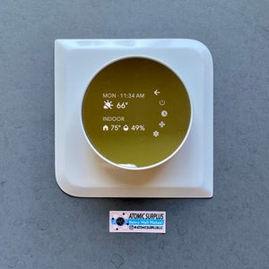 MDRN Painted Thermostat Backer Plate Google Nest Mid Century Modern Atomic Age Interior Design Ideas