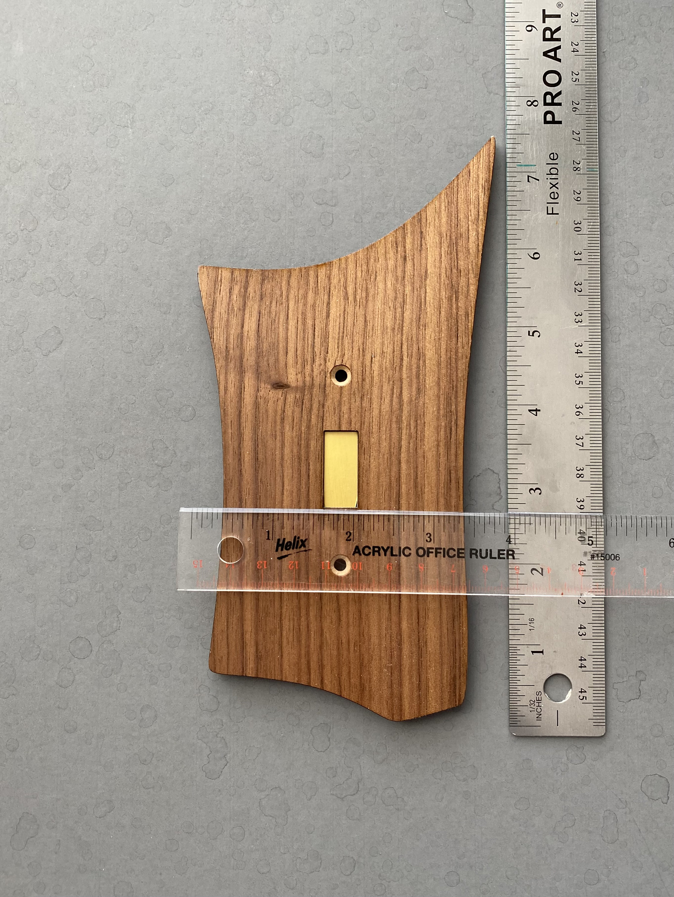 Arbor Walnut Wood Light Switch Covers Mid Century Modern Wall