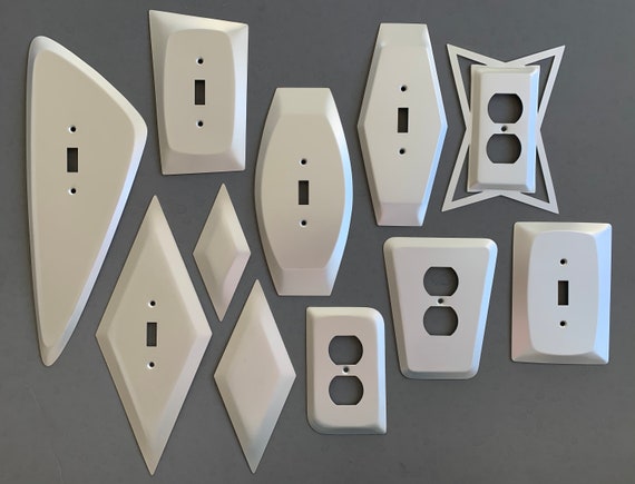 FLUX Painted Mid Century Modern Atomic Light Switch Outlet Cover