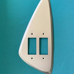 Atomico DeLuxe double light switch Mid Century Atomic Age wall plate cover image 6