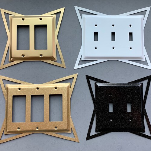 Zoinks Painted Retro Atomic Light Switch Outlet Cover Mid - Etsy