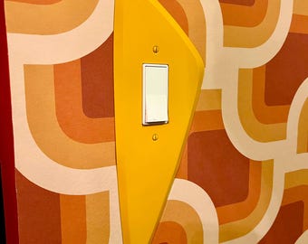 Atomico Painted Space Age Jetsons Mid Century Googie Wall Plate Lighting Outlet Cover