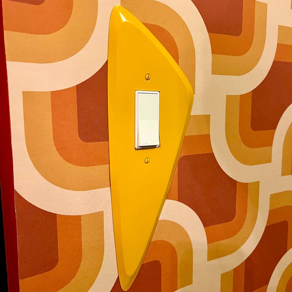 Atomico Painted Space Age Jetsons Mid Century Googie Wall Plate Lighting Outlet Cover