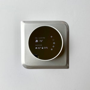 MDRN Thermostat Backer Plate Google Nest (NON PAINTED) Mid Century Modern Atomic