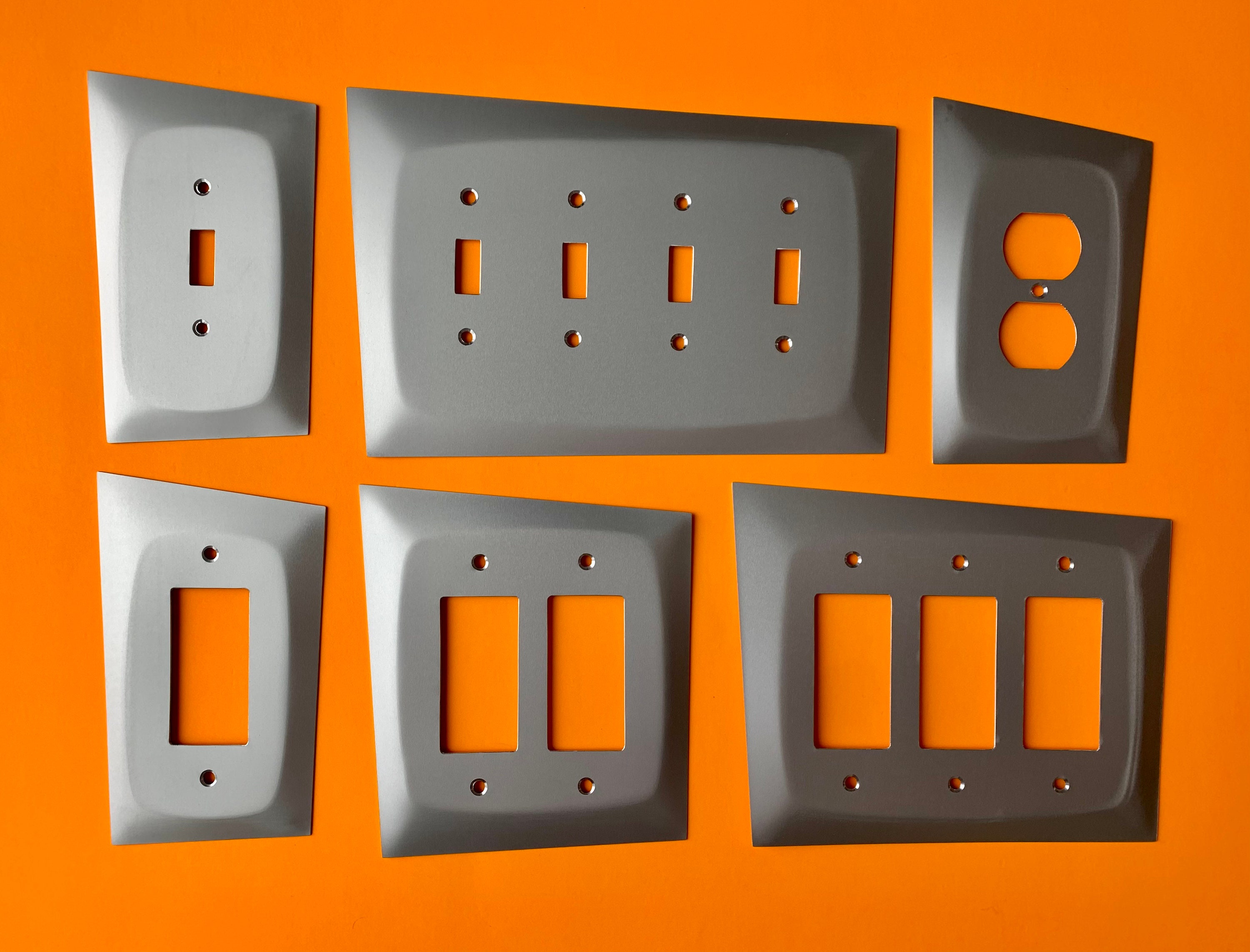 Zoinks! Retro Atomic Light Switch Outlet Cover Mid Century Home Decor Googie Design