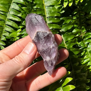 Auralite 23 Cristal de la mina - Punta áspera genuina Auralite-23 - Varita de amatista Chevron crudo Thunder Bay - Auralite23