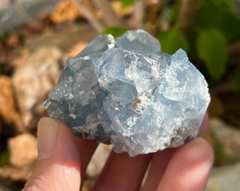 Celestite Crystal Cluster - Blue Celestite Geode
